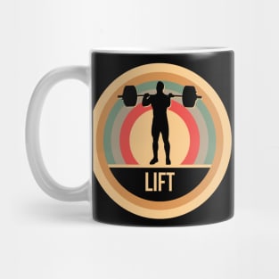 Retro Vintage Weight Lifting Gift For Weightlifters Mug